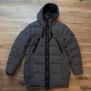 Marc New York Men's Holden Down Parka Jacket Charcoal Small
